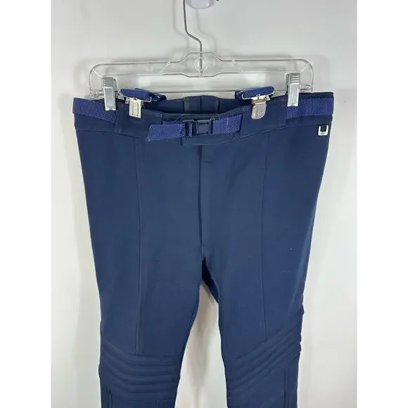 Vintage Roffe Skiwear Softshell Ski Pants Padded Navy Blue Size 32 Waist - Picture 6 of 13